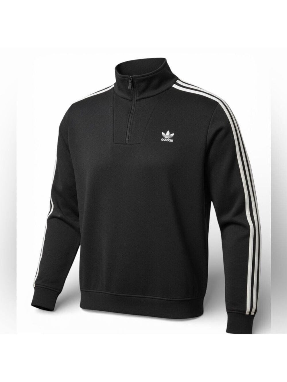 Adidas Mens Black Quarter Zip Track Top Small NWT
